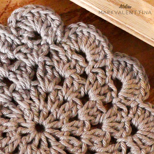 Posavasos Camelia Gris