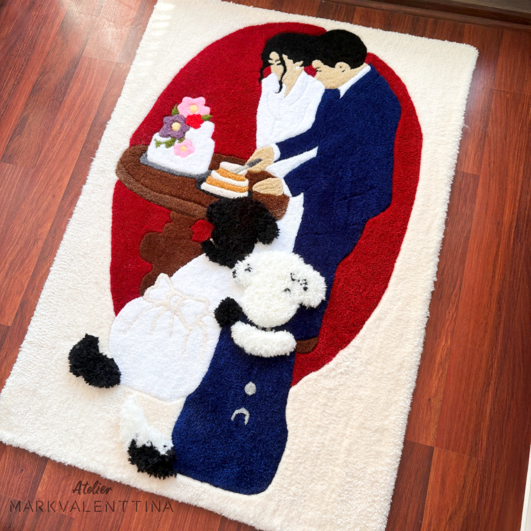 Alfombra Personalizada 90x120 cm - Novios