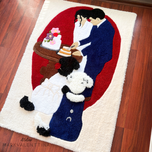 Alfombra Personalizada 90x120 cm - Novios