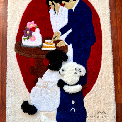Alfombra Personalizada 90x120 cm - Novios