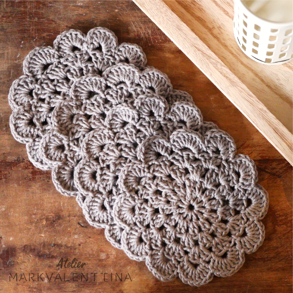 Posavasos Camelia Gris